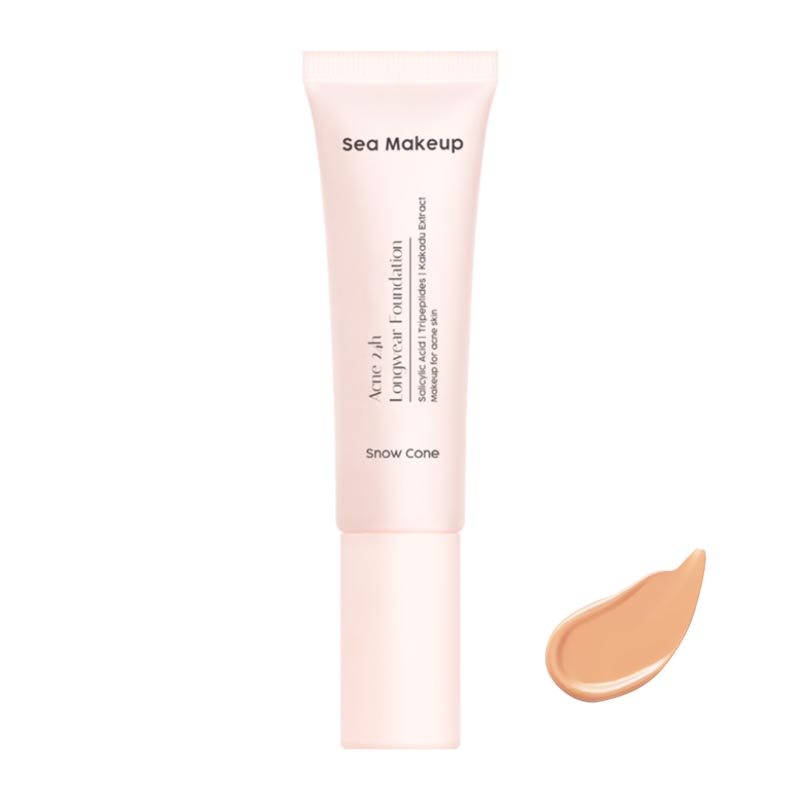 Sea Makeup Acne 24h Longwear Foundation Snow Cone 30ml | Gogobli