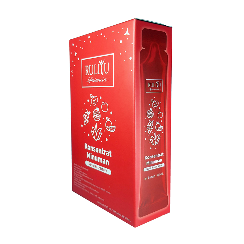 Ruliyu Konsentrat Raspberry (10sachet @25ml) | Gogobli