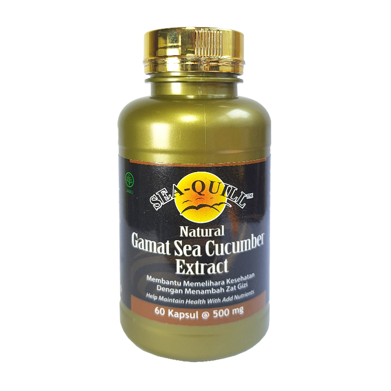 Sea-Quill Natural Gamat Sea Cucumber Extract 60 Kapsul @600mg | Gogobli