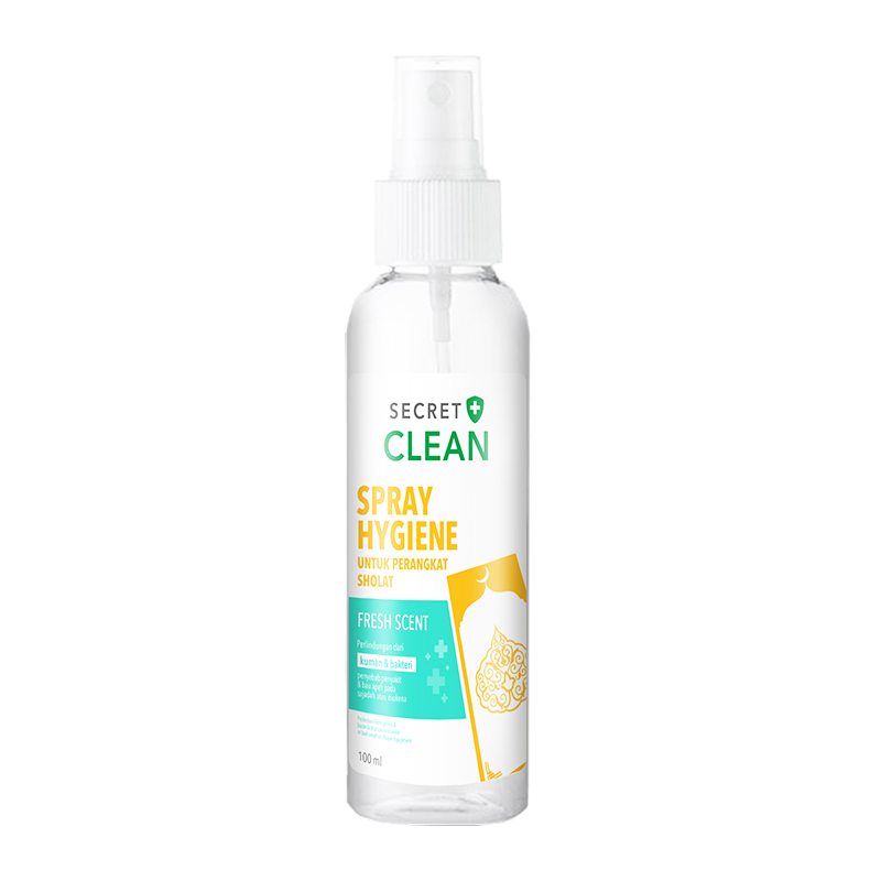 Secret Clean Spray Hygiene Perangkat Sholat Fresh Scent 100ml (ED: Agust 25) | Gogobli