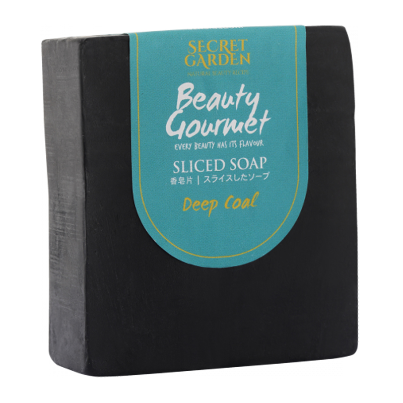 Secret Garden Beauty Gourmet Sliced Soap Deep Coal 120gr | Gogobli