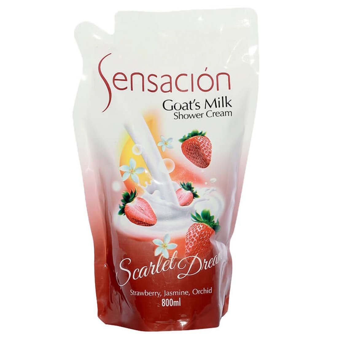 Sensacion Goats Milk Shower Cream - Scarlet Dream 800ml | Gogobli