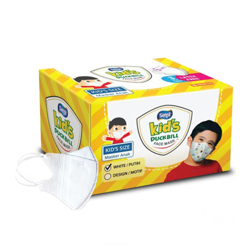 Sensi Kids Mask Duckbill Earloop White 40s | Gogobli