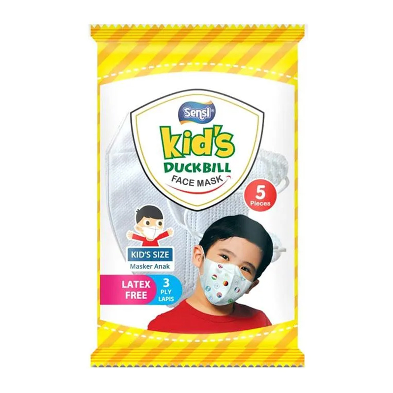 Sensi Kids Mask Duckbill Earloop White 5s | Gogobli