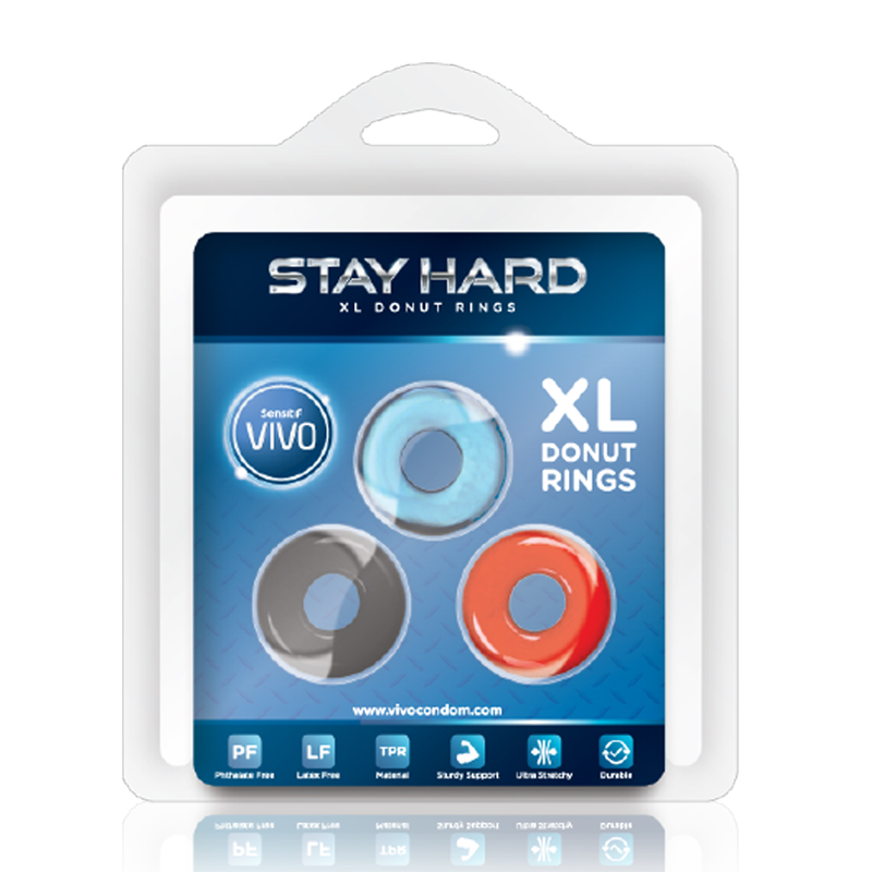 Jual Sensitif Vivo Stay Hard XL Donut Rings 3s HBHoz