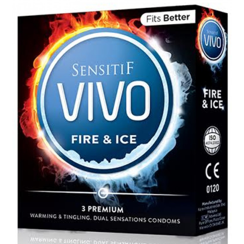 Sensitif Vivo Fire And Ice 3pcs | Gogobli