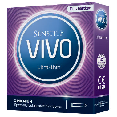 Sensitif Vivo Ultra Thin 3pcs | Kondom Vivo | gogobli