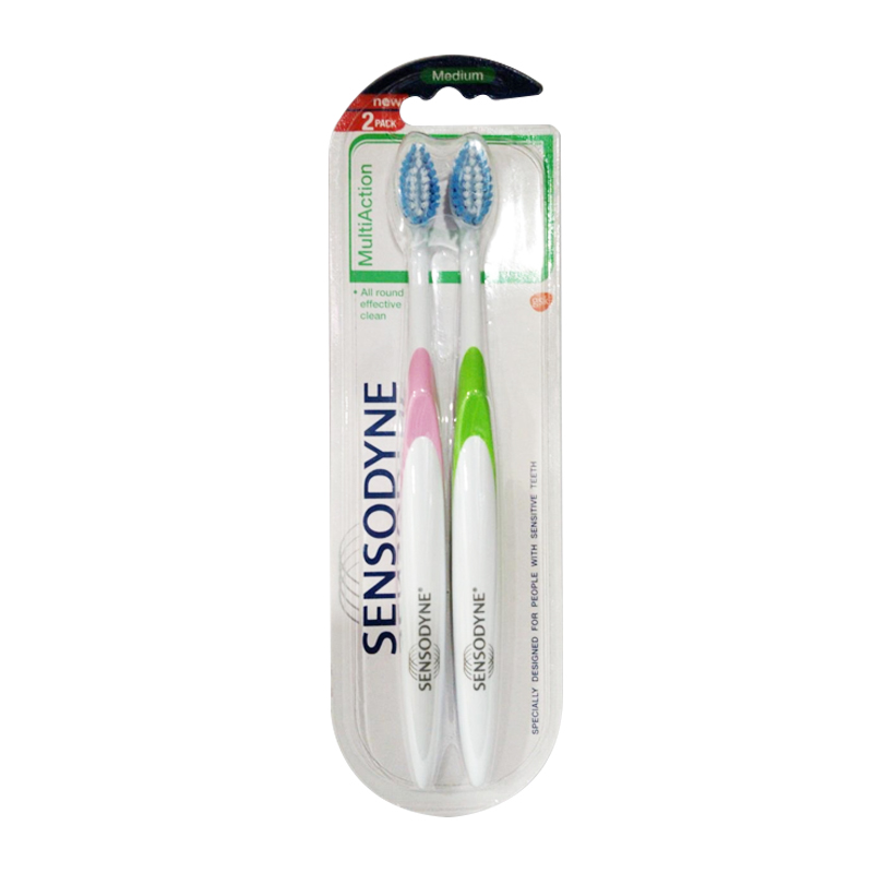 Sensodyne Toothbrush Multi Action Medium 2s | Gogobli