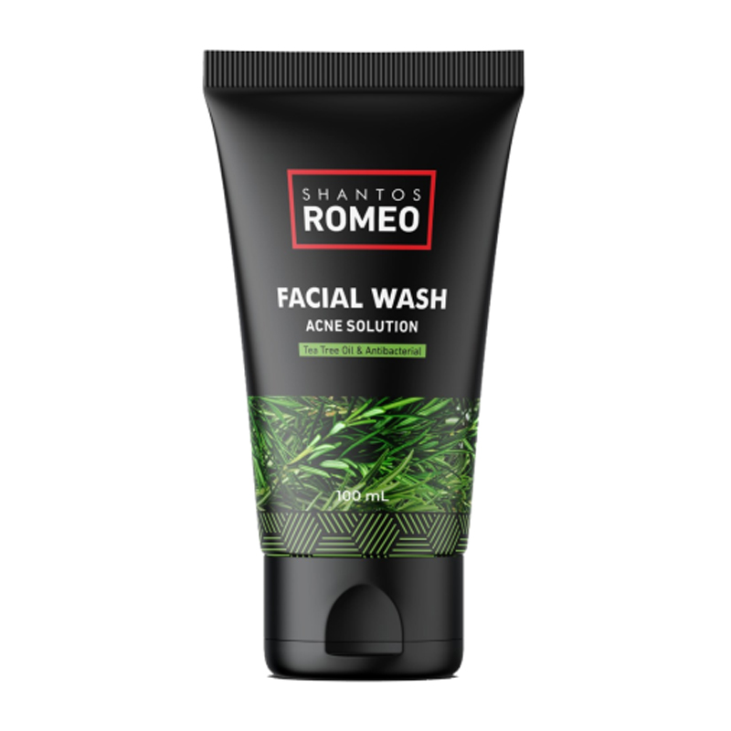 Shantos Romeo Facial Wash Acne Solution With Tea Tree Oil 100ml | Gogobli