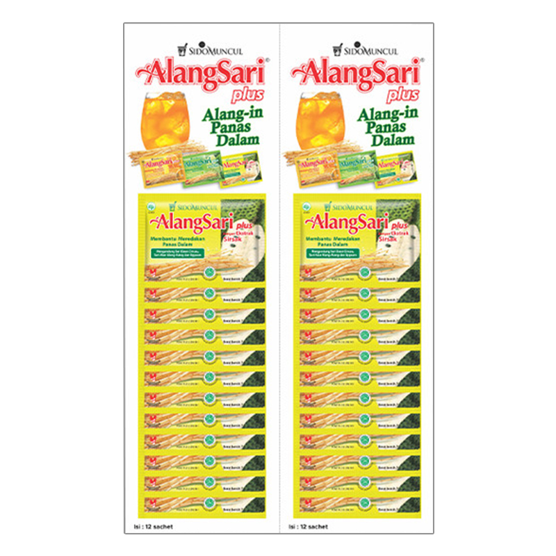 Sidomuncul Alang Sari Plus Sirsak 1 Renteng (Isi 24 Sachet) | Gogobli