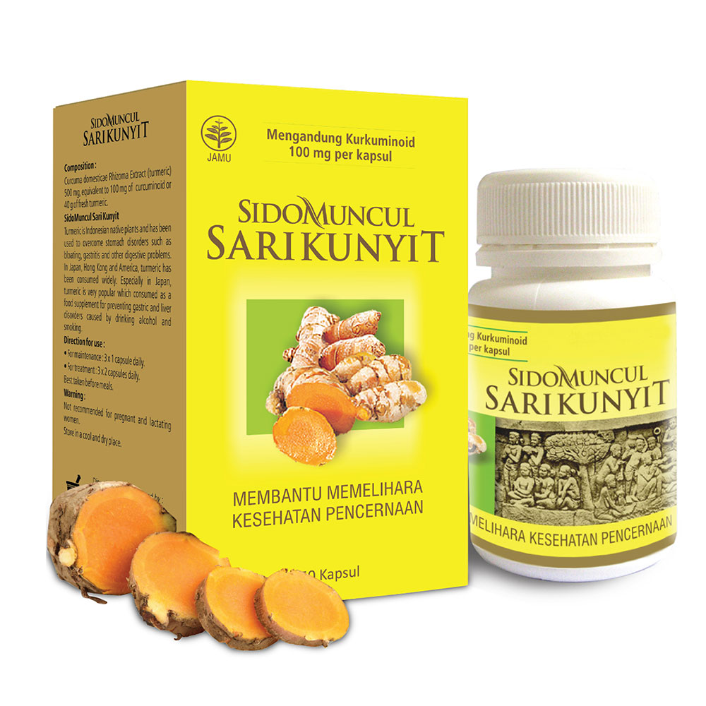 Sidomuncul Sari Kunyit 50 Kapsul | Gogobli