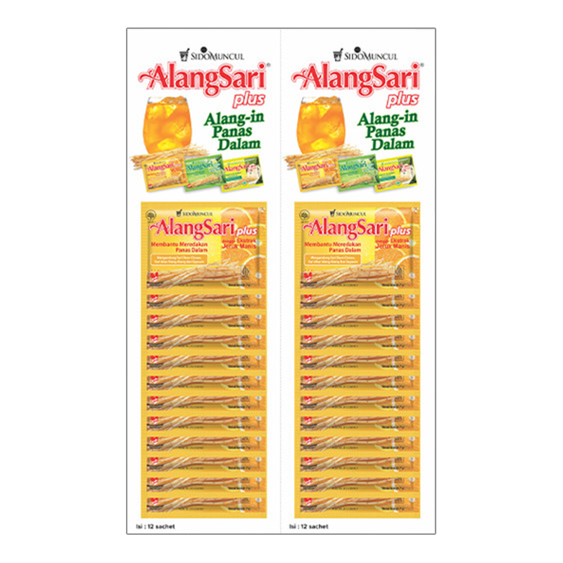 Sidomuncul Alang Sari Plus Jeruk Manis 1 Renteng (Isi 24 Sachet) | Gogobli