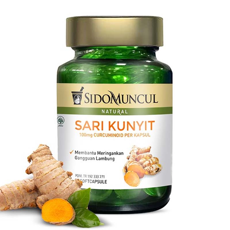 Sidomuncul Sari Kunyit 50 Soft Capsules | Gogobli