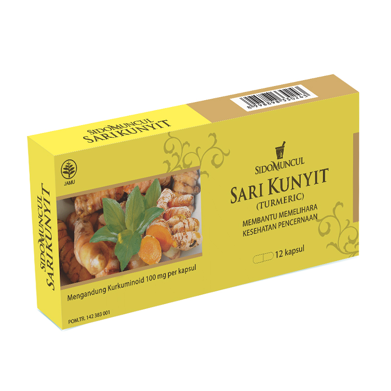 Sidomuncul Sari Kunyit Strip 12 Kapsul | Gogobli