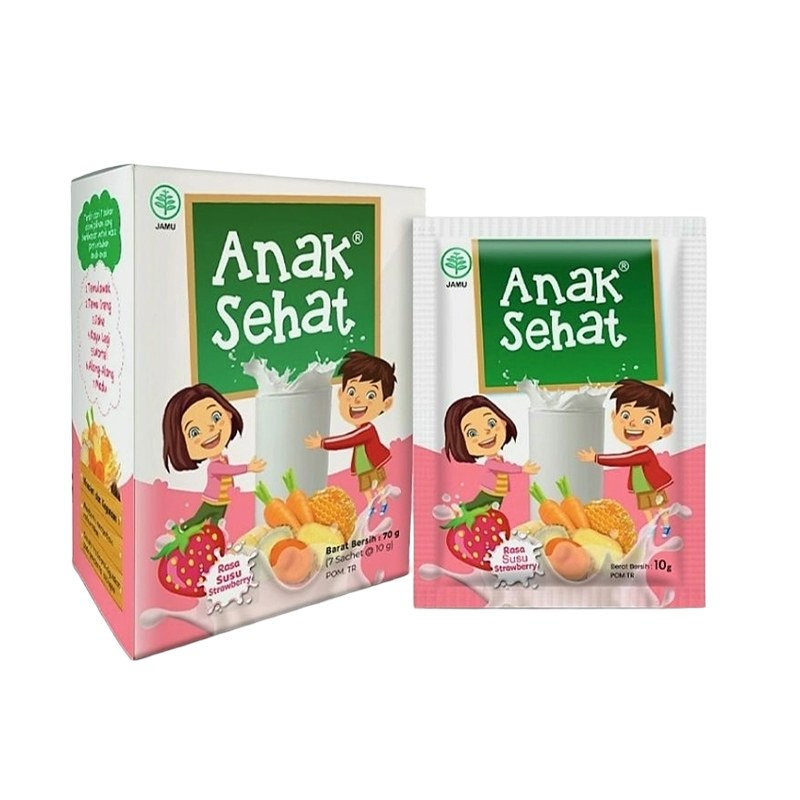Sidomuncul Anak Sehat Susu Rasa Strawberry (7s @ 10gr) | Gogobli