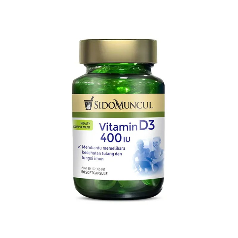 Sidomuncul Natural Vitamin D3 800 IU + K2 50s | Gogobli