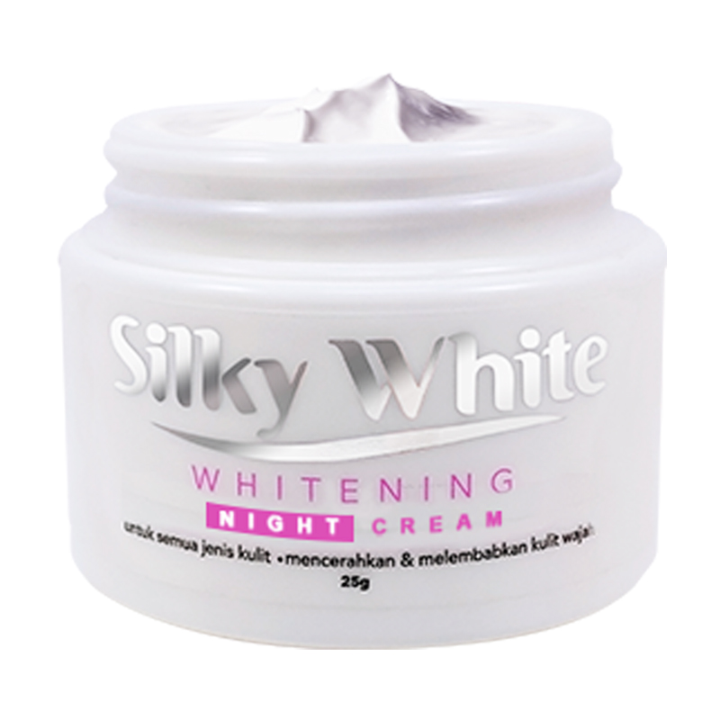 Silky White Whitening Night Cream 25gr | Gogobli
