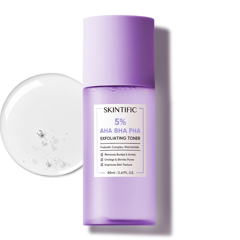 Skintific 5% AHA BHA PHA Exfoliating Toner 80ml | Gogobli