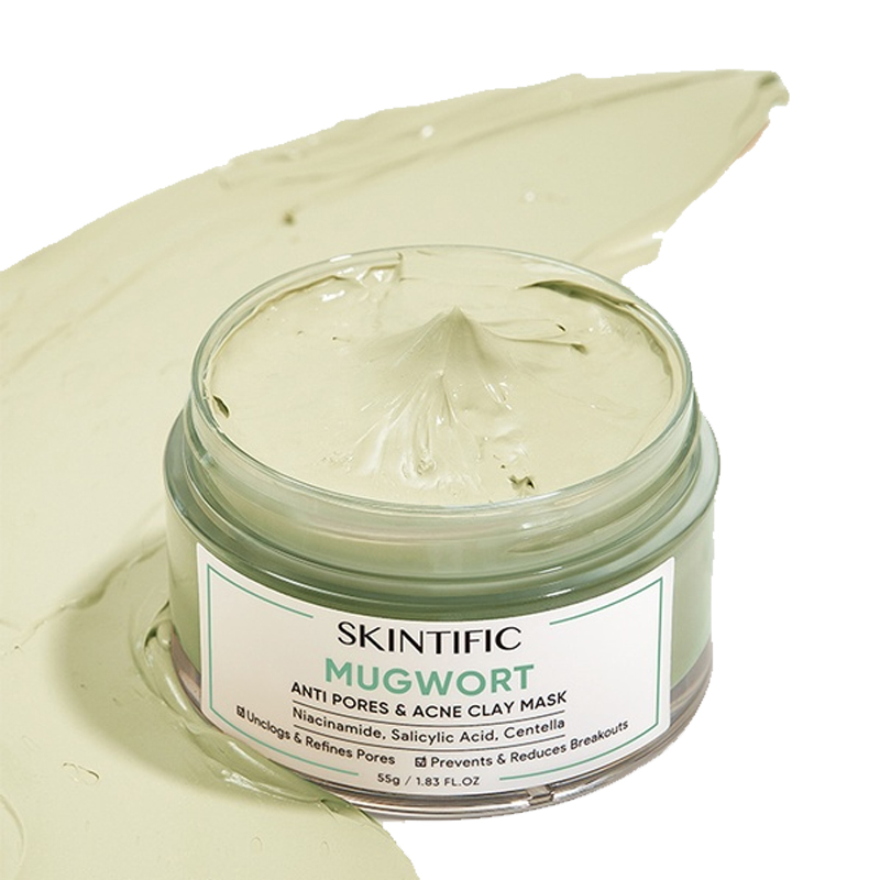 Skintific Mugwort Anti Pores And Acne Clay Mask 55gr | Gogobli