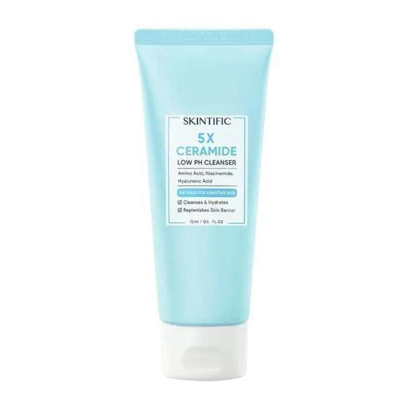 Skintific 5x Ceramide Low PH Facial Cleanser Travel Size 15ml | Gogobli
