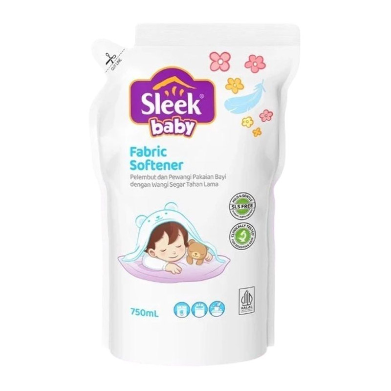 Sleek Baby Fabric Softener Pouch 750ml | Gogobli