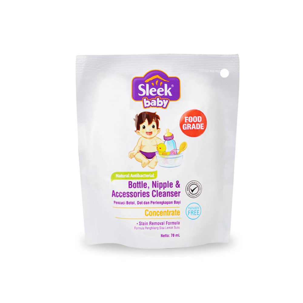 Sleek Baby Bottle Nipple 70ml Pouch | Gogobli