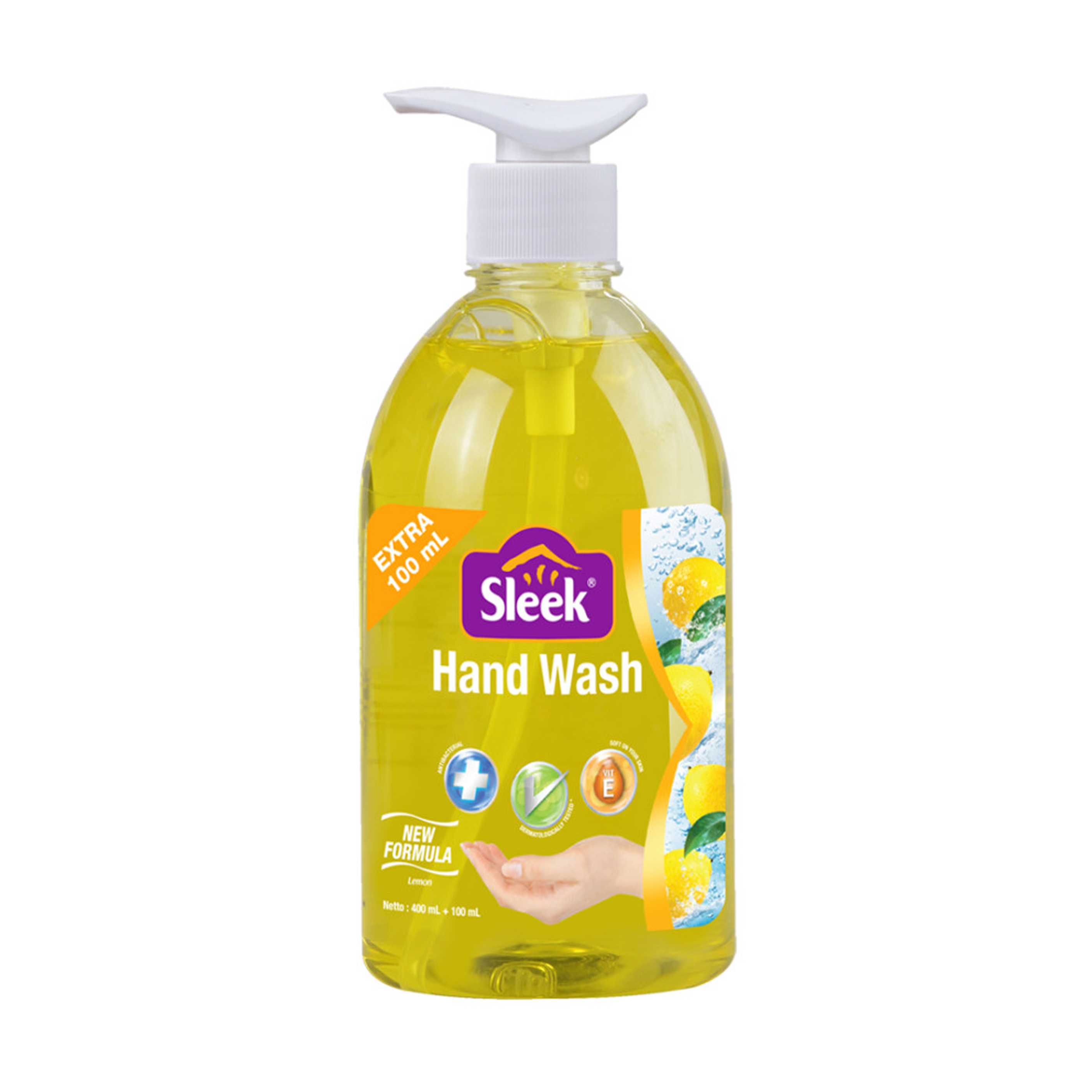Sleek Hand Wash Lemon Botol 500ml | Gogobli