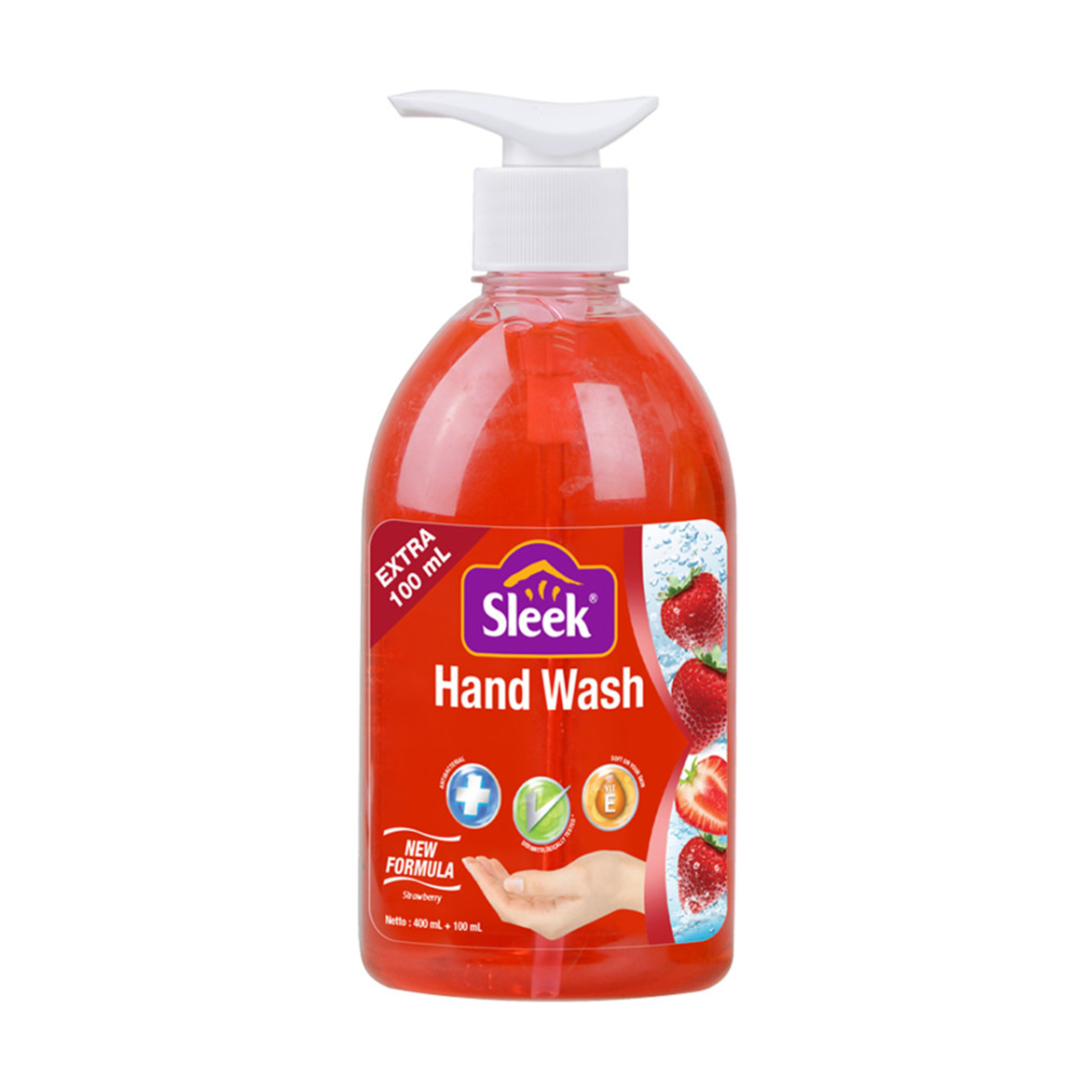Sleek Hand Wash Strawberry Botol 500ml | Gogobli