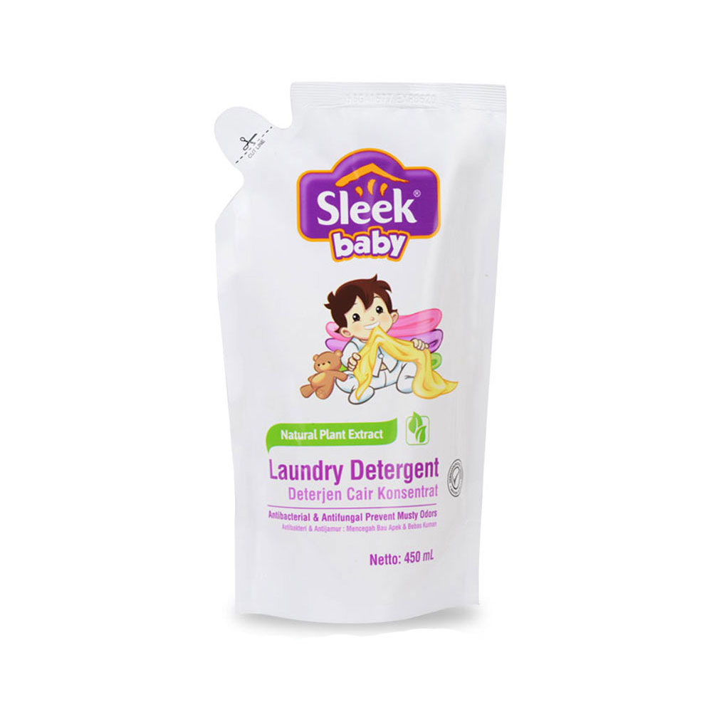 Sleek Baby Laundry Detergent 450ml Pouch | Gogobli