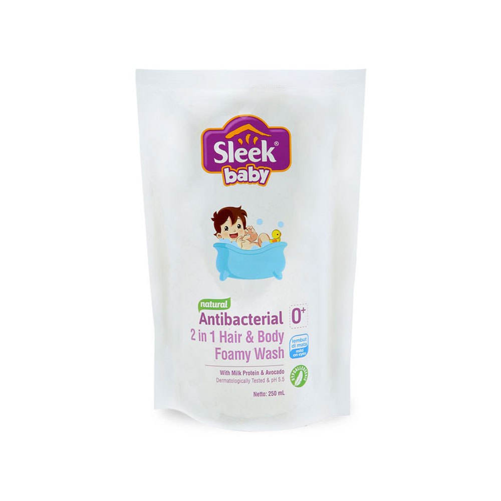 Sleek Baby 2in1 Hair And Body Foamy Wash 250ml | Gogobli
