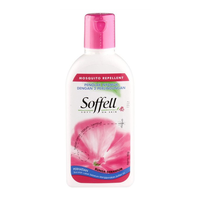 Soffell Lotion Bunga Geranium 60ml | Gogobli