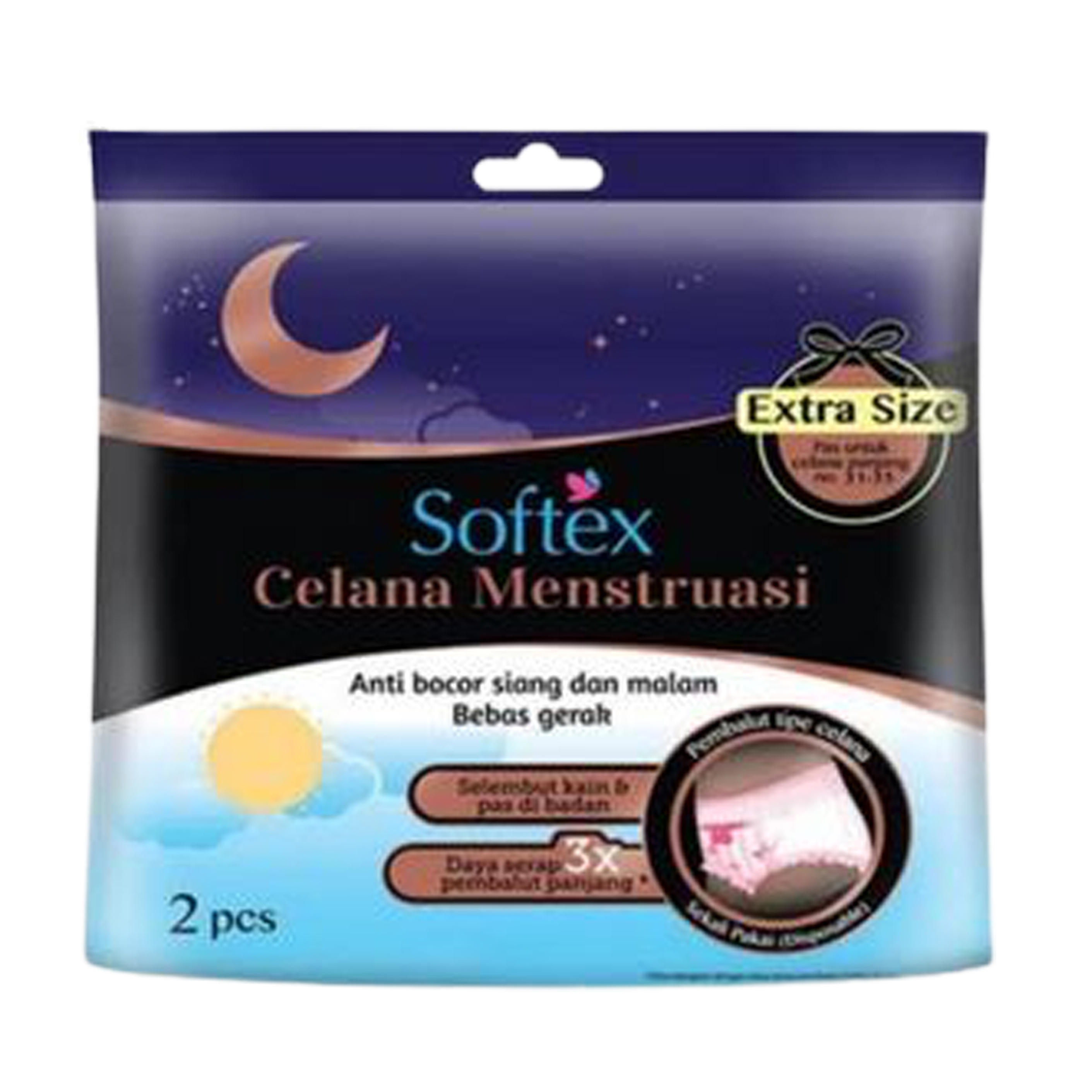 Softex Celana Menstruasi Extra Size 2s | Gogobli