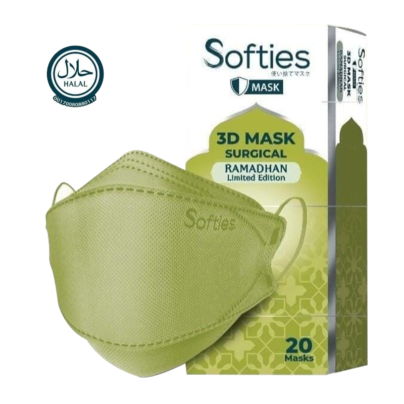 Softies 4 Ply Earloop 3D Surgical Mask (Ramadhan Limited Edition) 20s | Gogobli