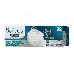 Softies 4 Ply Earloop 3D Surgical Mask 20s