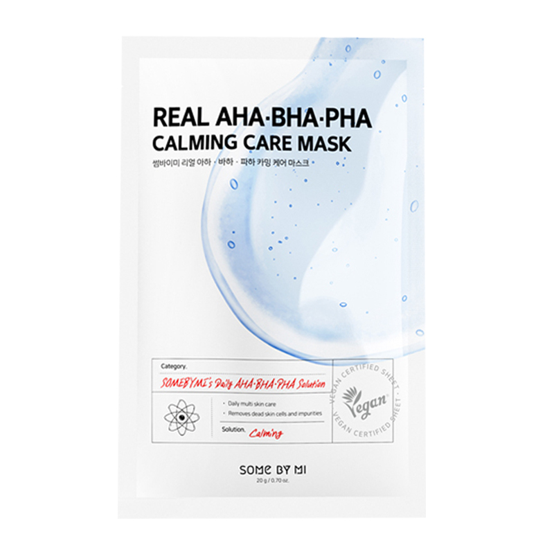 Some By Mi Real AHA-BHA-PHA Calming Care Mask (10 Sheets In 1 Pack) | Gogobli