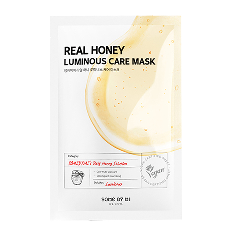 Some By Mi Real Honey Luminous Care Mask  (10 Sheets In 1 Pack) | Gogobli