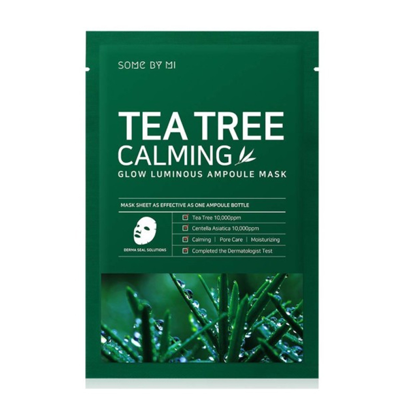 Some By Mi Tea Tree Calming Glow Luminous Ampoule Mask (10pcs @25gr) | Gogobli