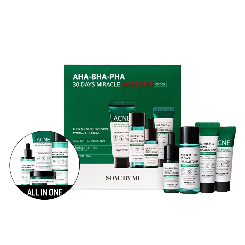 Some By Mi AHA-BHA-PHA 30 Days Miracle AC SOS Starter Kit | Gogobli