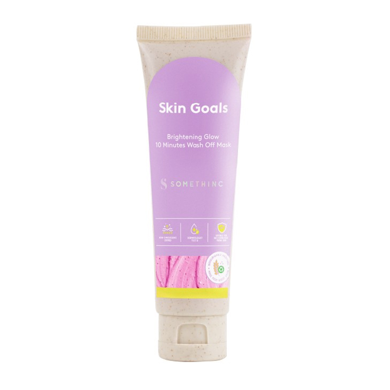 Somethinc Skin Goals Brightening Glow 10 Minutes Wash Off Mask 60gr | Gogobli