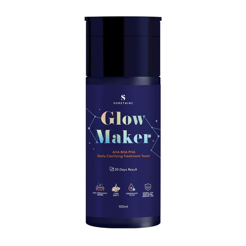 Somethinc Glow Maker AHA BHA PHA Clarifying Treatment Toner 100ml | Gogobli