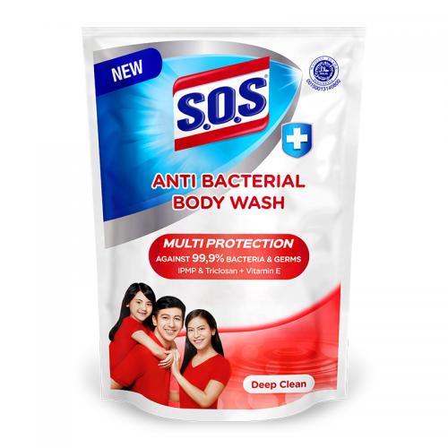 SOS Anti Bacterial Body Wash Deep Clean Refill 350ml | Gogobli