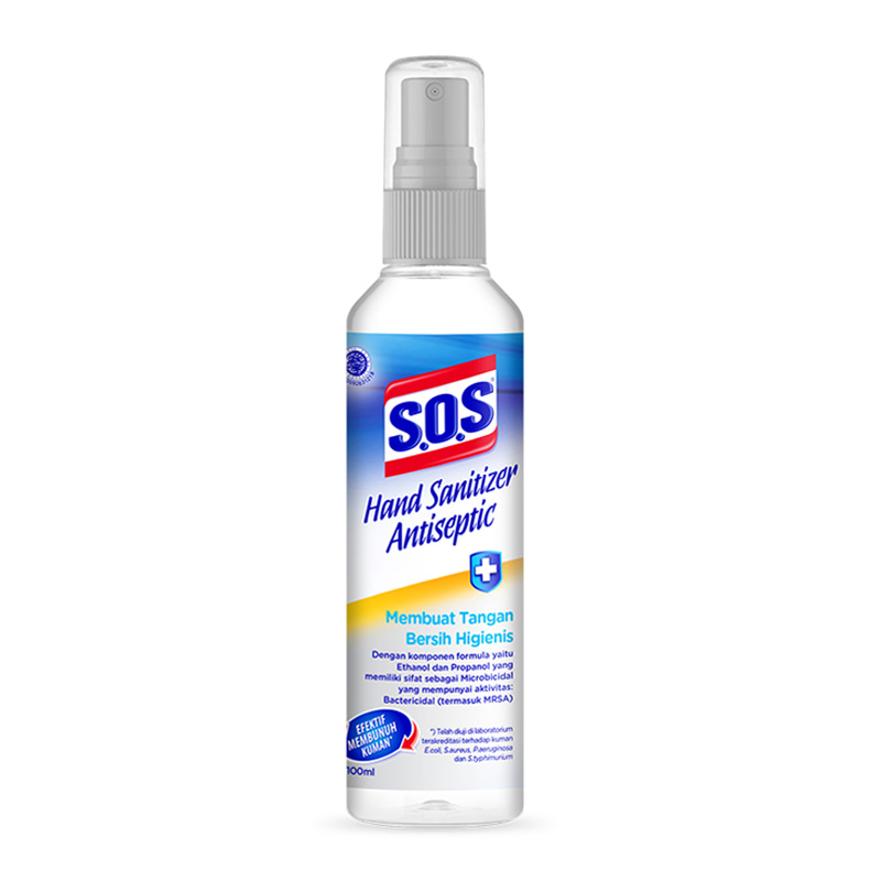 SOS Hand Sanitizer Antiseptic Botol Spray 100ml | Gogobli