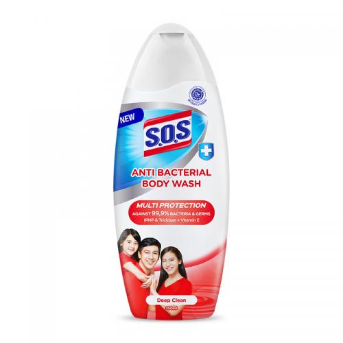 SOS Anti Bacterial Body Wash Deep Clean 225ml | Gogobli