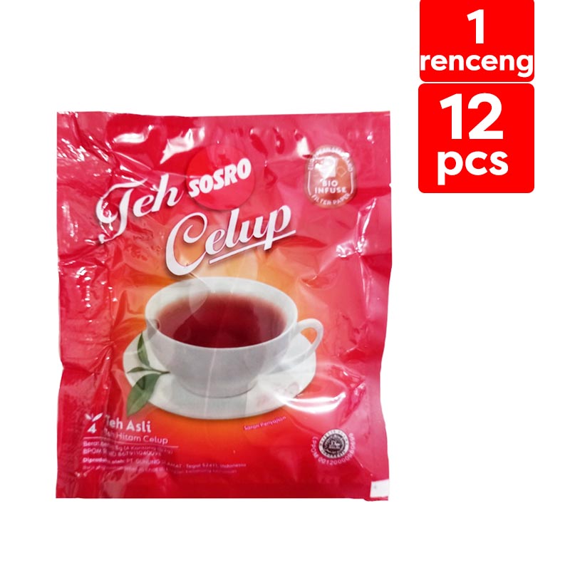 Sosro Teh Celup Renceng (Isi 10 Sachet) | Gogobli