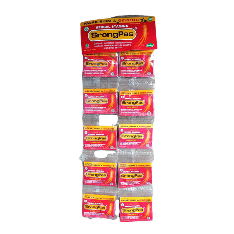 SrongPas Ginseng Renceng (20 Bungkus X 2 Kapsul) | Gogobli