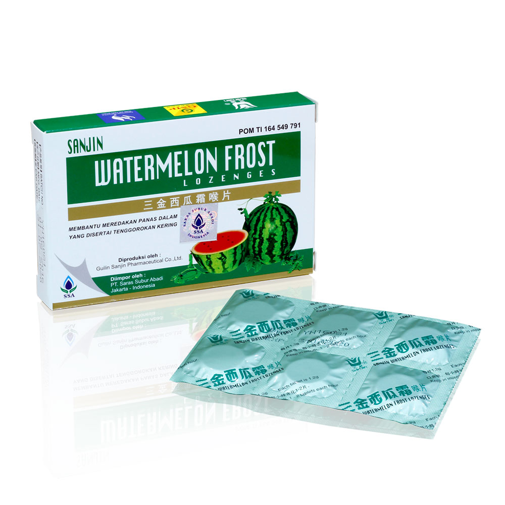 Sanjin Watermelon Frost Lozenges 12s | Gogobli