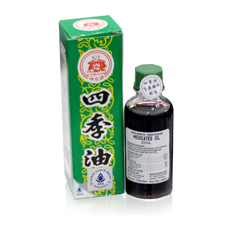 Shen Nong Si Four Season Medicated Oil 20ml | Gogobli