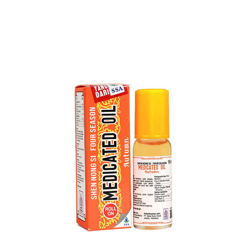 Shen Nong Si Four Season Medicated Oil Autumn Roll On 10ml | Gogobli