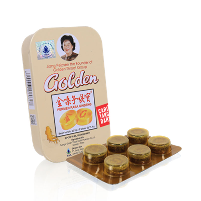 Golden Throat Lozenges Ginseng 12s | Gogobli