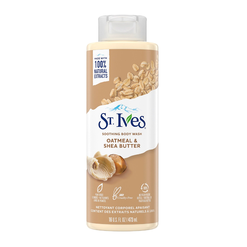 ST.Ives Exfoliating Body Wash Oatmeal And Shea Butter 473ml | Gogobli